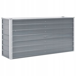 Raised flowerpot made of galvanized steel 160x40x