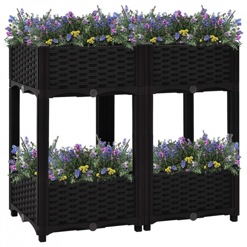 Raised bed planter, 80x40x71 cm, polypropylene