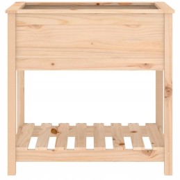 Puķupods ar plauktu, 82,5x54x81 cm, priedes masīvkoks