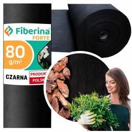 🌟_xDF1F_ storio agrotekstilė fiberina forte premium metrais 0,8x1m 80g juoda