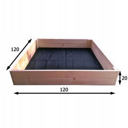 Dārzeņu dārza herbārija apskates koka kaste 120x120