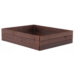 Paaugstināta dobe, dārzeņu dārza kaste, impregnēta, augsta, 120x120