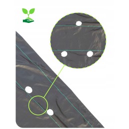 Agrotekstilė, skylutės braškėms ir agurkams, 1,1 x 50 m