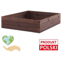 Paaugstināta dobe, dārzeņu dārza kaste, impregnēta, augsta, 120x120