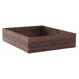 Paaugstināta dobe, dārzeņu dārza kaste, impregnēta, augsta, 120x120