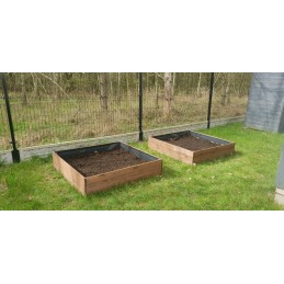 Raised bed vegetable box impregnated high 120x120