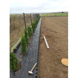 Juoda agrotekstilė piktžolėms, stora, tvirta, UV kilimėlis, 100g, 2,1x100m