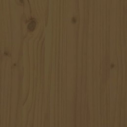 Flowerpot with shelf, honey brown, 82.5x34.5x81 cm, pine wood