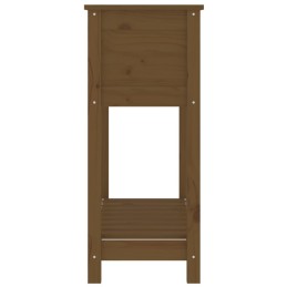 Puķupods ar plauktu, medus brūns, 82,5x34,5x81 cm, priedes koks