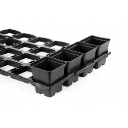 Production pot black 9x9x9cm