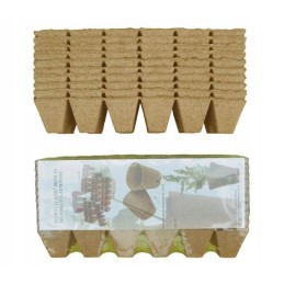 Kvadratiniai durpių vazonai 5x5/120 jiffy