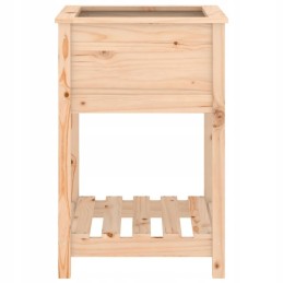 Vidaxl Planter with Shelf 54x54x81 cm Solid Pine Wood