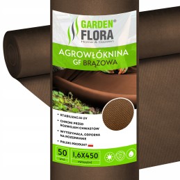 Agrotekstilė piktžolėms gf 1,6x450m ruda nuo piktžolių agrotekstilė 50g