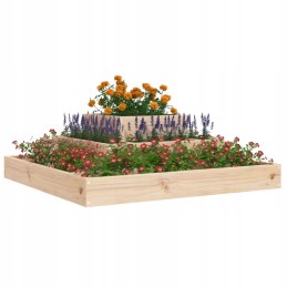 Flowerpot 80x80x27 cm solid pine wood