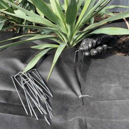 Agro GF pretnezāļu agrotekstils 1,6x250m melns nezālēm biezs 100g