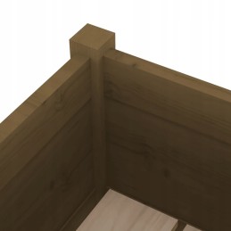 Garden pots 2 pcs honey brown 70x31x70 cm