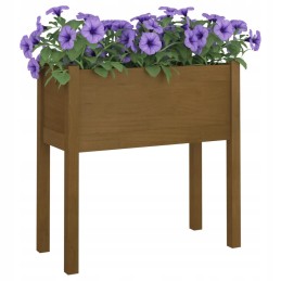 Garden pots 2 pcs honey brown 70x31x70 cm