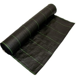 Black agrotextile against weeds