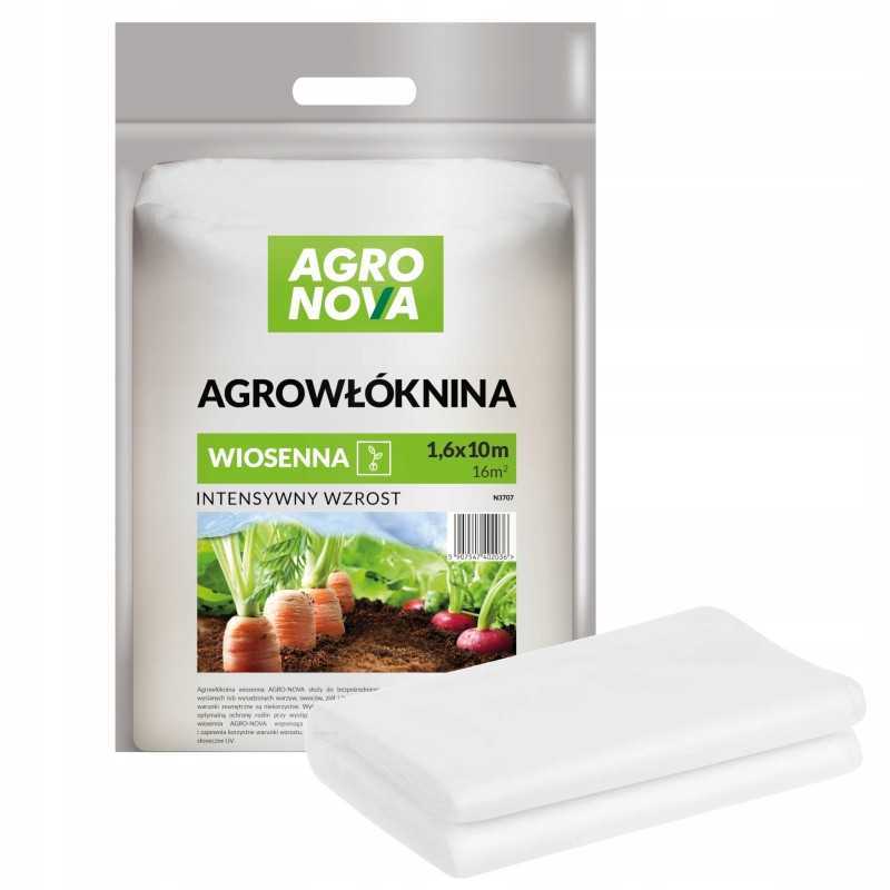 Spyruoklinė apsauginė agrotekstilė 1,6 x 10 m balta
