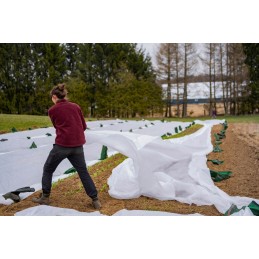 Agrowoven audums balts 1 6m 50g uv 500m bellushortus