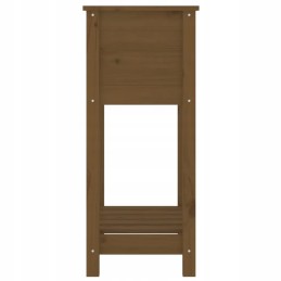 Vidaxl Planter with Shelf Honey Brown 54x34 5x81 cm Pinewood