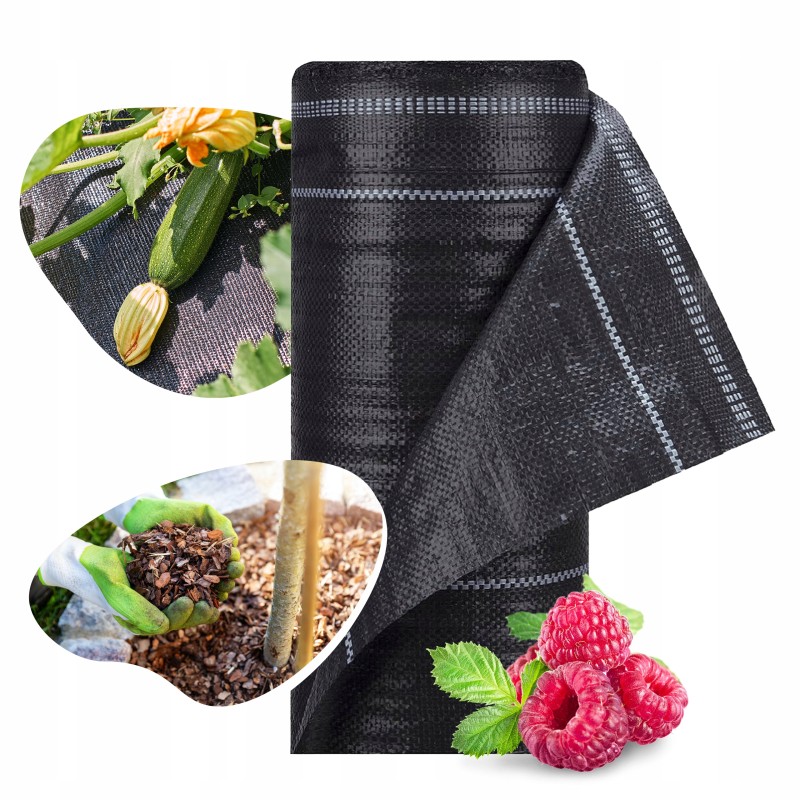 Black anti-weed agrotextile 4.0x100m agrotextile mat for weeds 100g