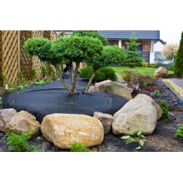 Black anti-weed agrotextile 4.0x100m agrotextile mat for weeds 100g