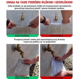 Kokybiška, itin tvirta polipropileno geotekstilė p40, matmenys 4x25m