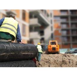 Pes500c sertifikaadiga geotekstiil, mõõdud 6m x 10m