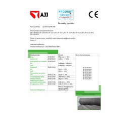 Certified geotextile pes500c with dimensions 6m x 10m