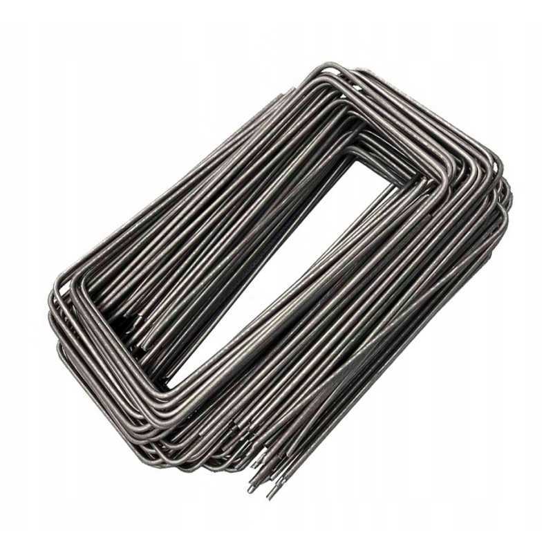 Sodo kaiščiai, metaliniai plieniniai inkarai agrotekstilei, skersmuo 2,2 mmx10 cm, 50 vnt.