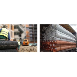 Sertificēts ppc400 ģeotekstils, izmēri 2m x 35m