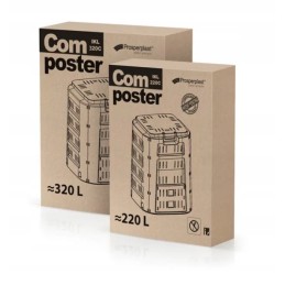 Aiakomposter 320l musta komposti jaoks