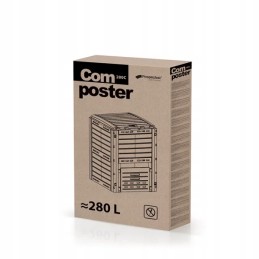 Prosperplast 1-kausiline komposter 280l must 2310