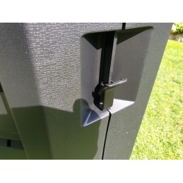 Large, strong, practical, 1-chamber garden composter 380l black