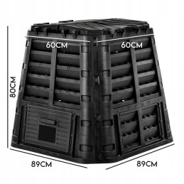 garden composter ecosmart 480l frost-resistant year-round modular chamber
