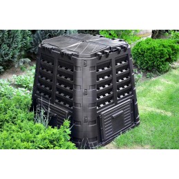 garden composter ecosmart 480l frost-resistant year-round modular chamber