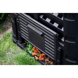 ecosmart 480l sodo komposteris, atsparus šalčiui, ištisus metus veikianti modulinė kamera