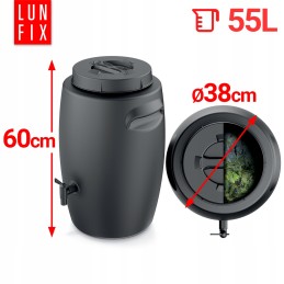 Fertilizer production container 55l combioliq garden fertilizer composter