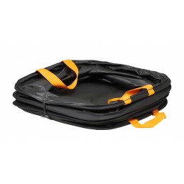 Fiskars solid popup foldable garden bin for leaves grass garbage bag 73l