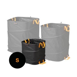 Fiskars solid popup foldable garden bin for leaves grass garbage bag 73l