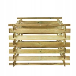 Wooden eco-compost bin - modular version