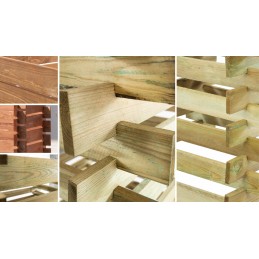 Wooden eco-compost bin - modular version