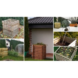 Wooden eco-compost bin - modular version