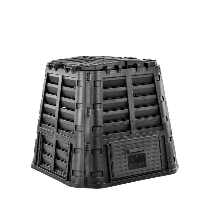 ecosmart 480l komposteris, juodas, patobulintas modelis