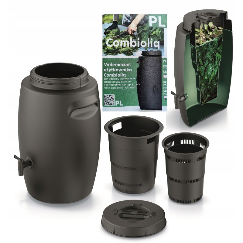Fertilizer barrel 55 l liquid natural with nettles composter tank
