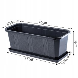 Balcony flowerpot with handles