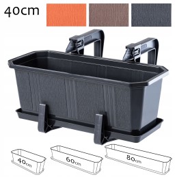Balcony flowerpot with handles