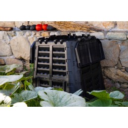 ecosmart 480l sodo komposteris, atsparus šalčiui, ištisus metus veikianti modulinė kamera