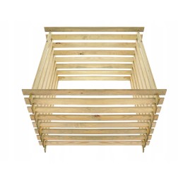 Garden composter 600l wooden impregnated eco manufacturer